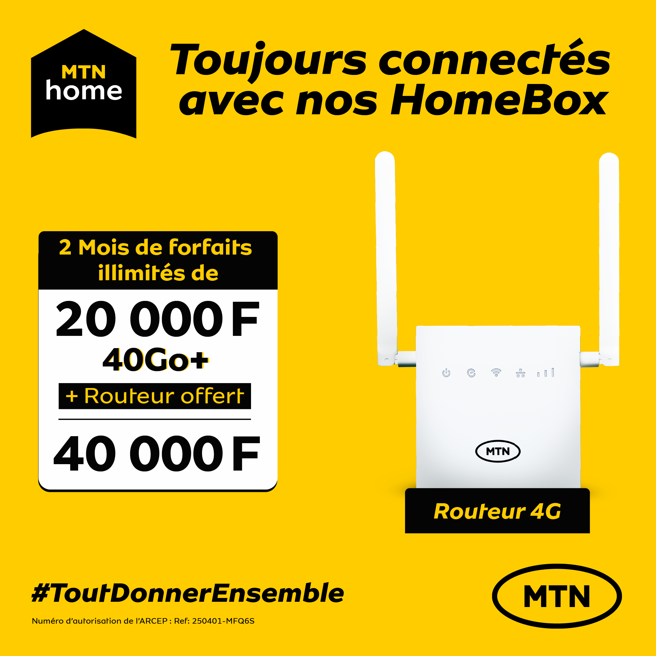 2 mois d'internet 40go+Routeur R0516
